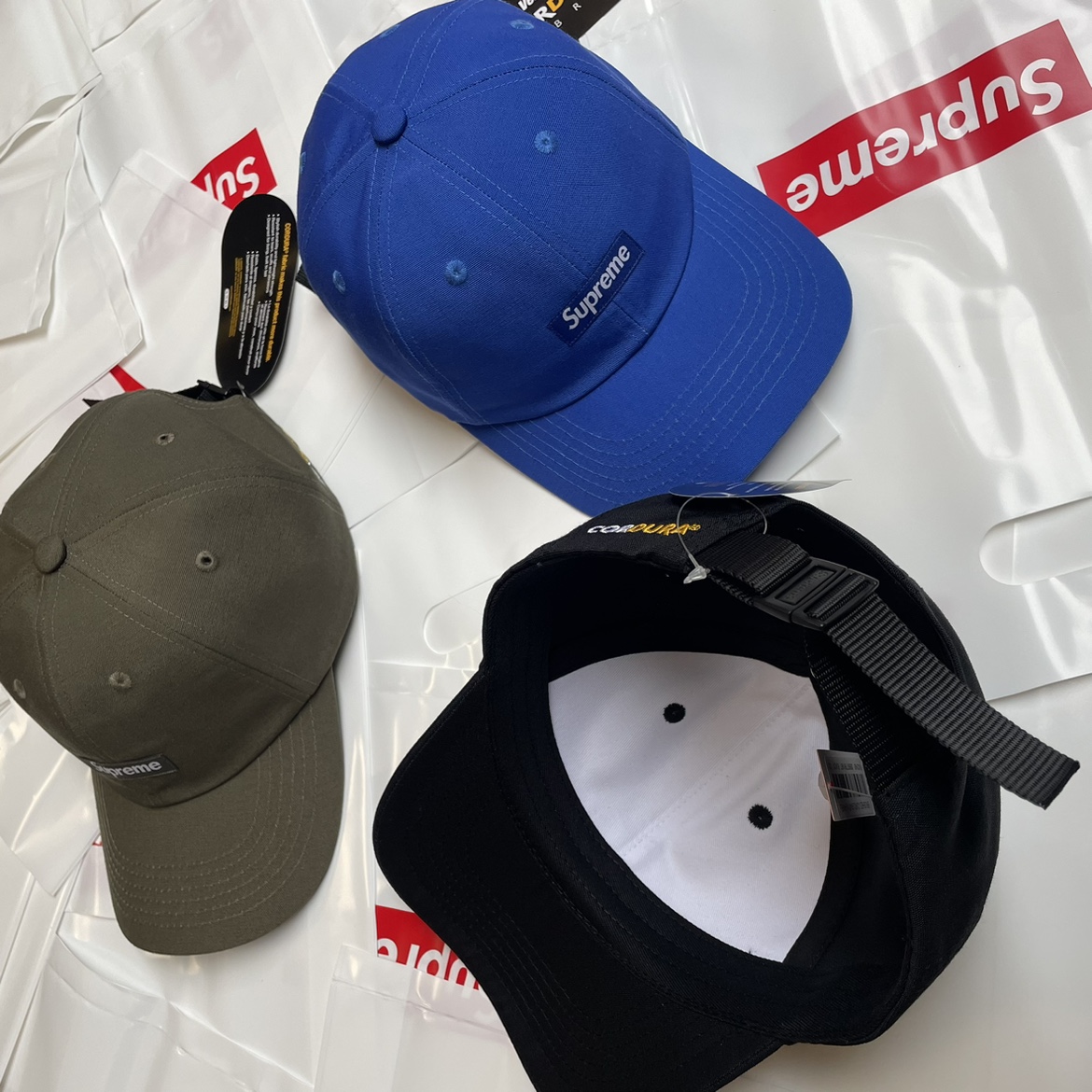 22fw brushed 6-panel 小标软顶帽子 弯沿棒球帽cap - 图3