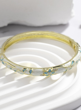 手镯珐琅彩高级感小众设计景泰蓝