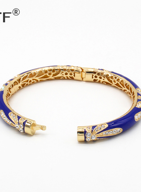 北京景泰蓝手镯女铜工艺中国风女