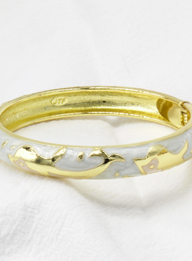 掐丝景泰蓝手镯镀金复古