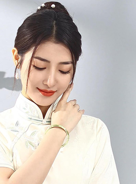 国潮复古北京景泰蓝手镯掐丝珐琅