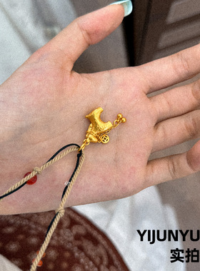 时尚百搭度假风镂空铜钱小马吊坠长项链女款轻奢小众高级感毛衣链