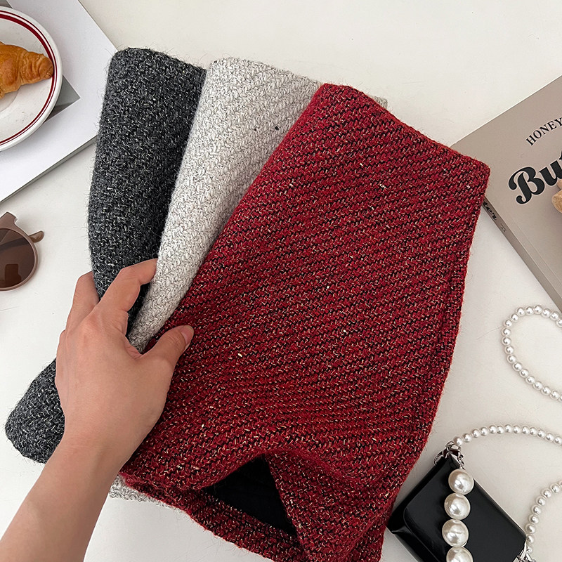 小香风粗花呢红色高腰显瘦半身裙防走光短裙包臀裙a字裙女秋冬,淘宝优惠券,粉丝福利购,淘宝优惠卷