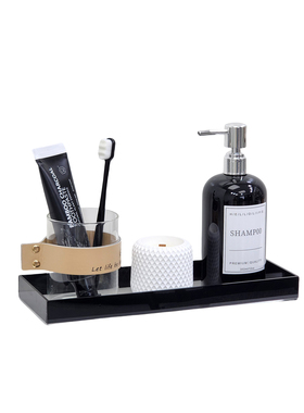 简约现代样板房卫生间洗漱台软装饰品仿真花香薰家居摆件ZH3925