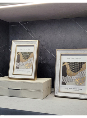 简约样板间客厅书柜北欧家居软装饰品仿真花相框陶瓷摆件ZH2689