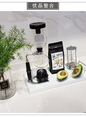 厨房仿真花沙漏托盘组合软装饰品