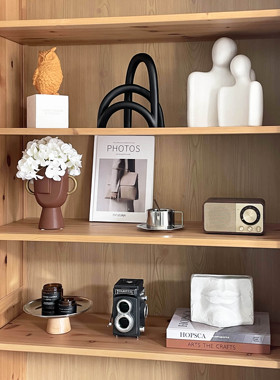 简约现代书柜家居软装饰品摆件