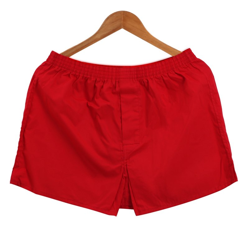 三条装阿罗裤本命年大红内裤男士纯棉宽松透气大码梭织内裤平角裤,淘宝优惠券,粉丝福利购,淘宝优惠卷