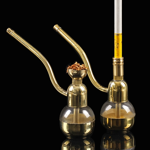 Портативный латунный кальян для пожилых людей, фильтр