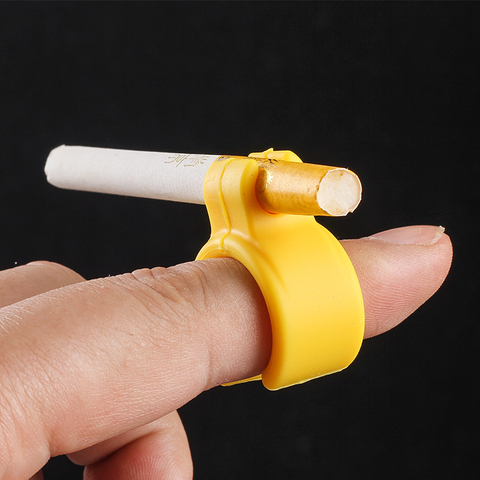 硅胶戒指烟托烟架创意个性卷烟烟嘴架 托 男女士抽烟指环礼品烟具