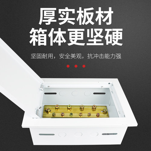 德力西td28局部等电位端子箱leb 联结箱卫生间连接盒暗装国标铜排 - 图1