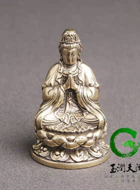 玉润天泽铜小摆件复古风客厅供奉