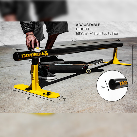 IMPERIAL&CO Slider Skateboard Practice Pole Professional