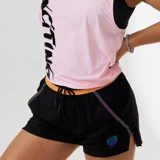 Спортивные шорты, быстросохнущие штаны, дышащее защитное белье для спортзала, комбинезон, высокая талия, для бега