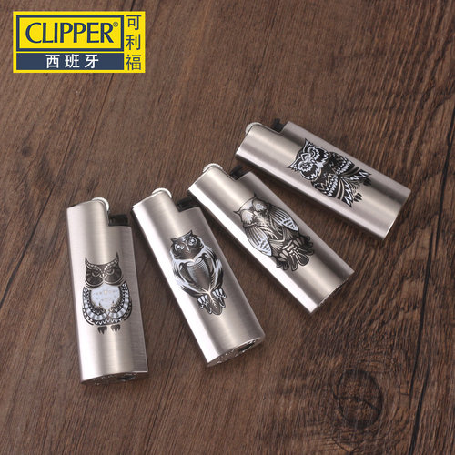 clipper可利福金属打火机砂轮可充气火石齿轮安全防摔防爆打火机 - 图0