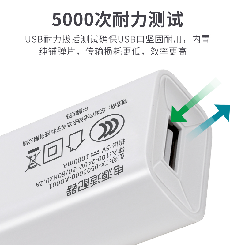 充电器5V1000Ma手机通用充电头3C认证美规USB插头适用小米5V1A华为VIVO苹果OPPO三星小家电适配器中规日规 - 图0