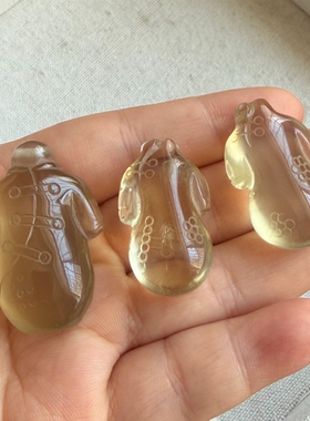 亏本捡漏天然黄水晶旗袍吊坠黄晶旗开得胜挂件饰品女款礼物挂坠