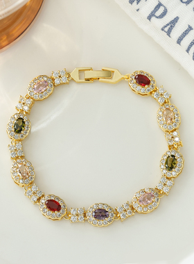 轻奢锆石超闪设计不撞款手链