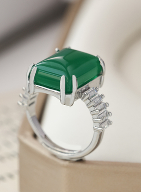 几何活口戒指欧美轻奢