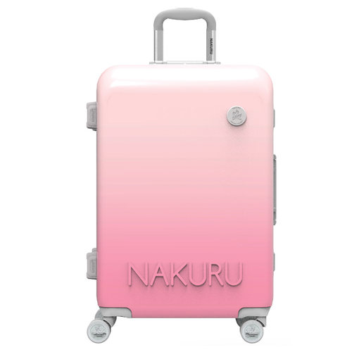 NAKURU粉色渐变旅行箱行李箱铝框密码箱女29寸大容量万向轮拉杆箱 - 图3