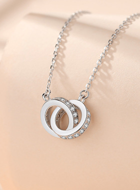 网红项链925银网红爆款十字链女