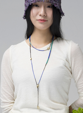 朗睦原创设计毛衣链项链文艺风女