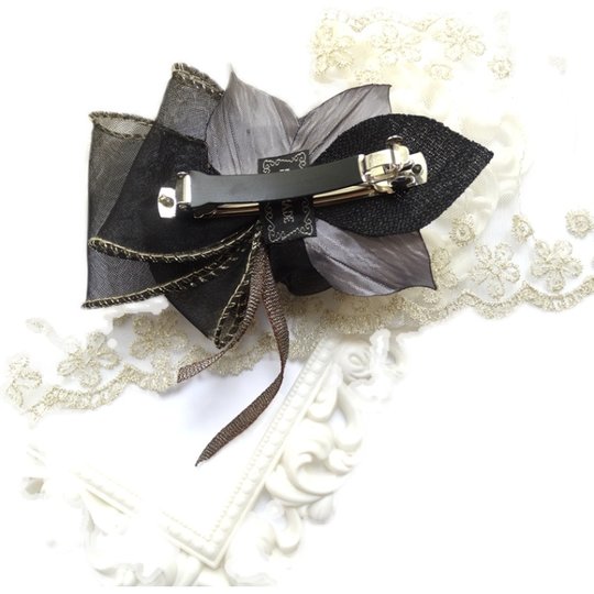 发夹一字夹黑色夹子头饰妈妈款优雅发卡成年女大号马尾夹横夹发饰