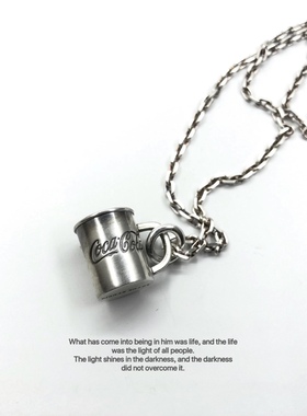 莲说制物银制小杯子吊坠项链