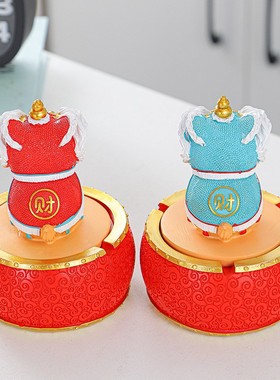 中式国潮风醒狮小摆件