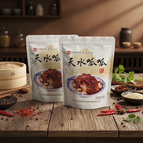甘肃天水特产常记呱呱老字号传统手工制作天水呱呱真空装常记呱呱 - 图0