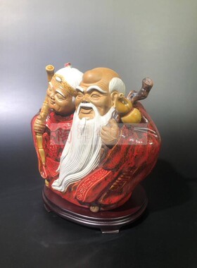 结婚礼物人物摆件白头到老