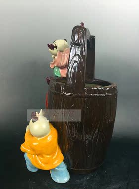 客厅桌面招财童趣摆件运财接福