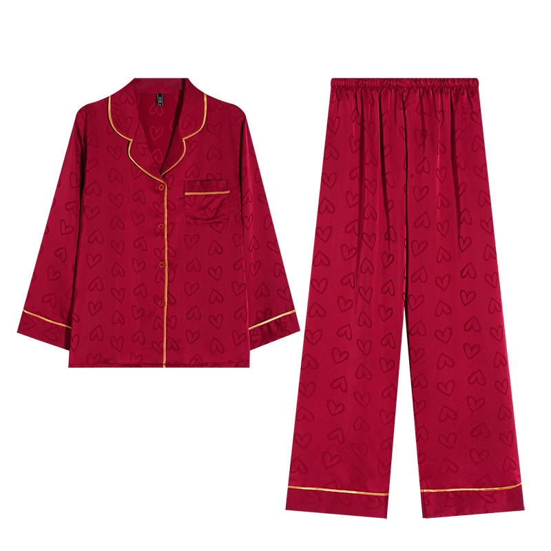 达芬奇密码结婚新婚本命年情侣睡衣长袖红色男女家居服套装礼盒装,淘宝优惠券,粉丝福利购,淘宝优惠卷