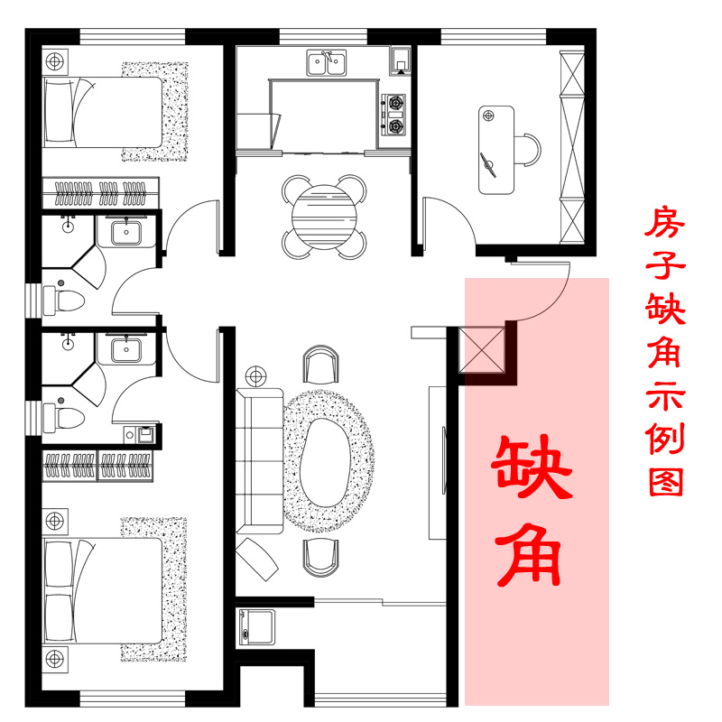 桃木补角牌房屋缺角摆件化解八卦挂件震巽离坤兑乾坎艮卦木雕家居 - 图2