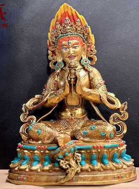 松石镶嵌21度母铜像摆件