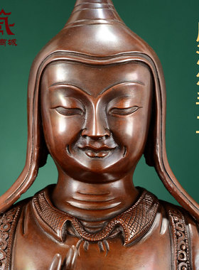 铜像尼泊尔手工阿底峡尊者摆件