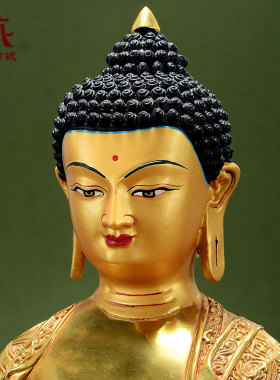 全鎏金药师佛铜像摆件