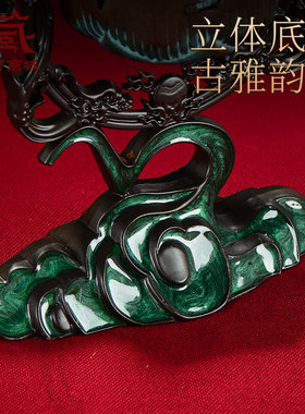 铜制摆件中式彩珠镶嵌