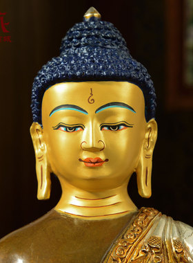 10寸铜像尼泊尔铜像紫铜