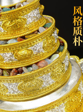 尼泊尔进口曼扎盘摆件