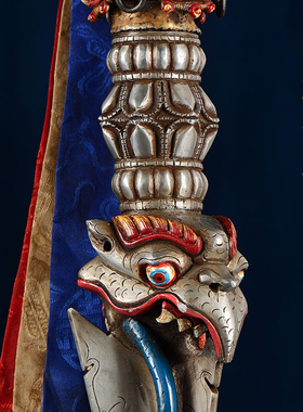 铜铁摆件中式客厅手工彩绘