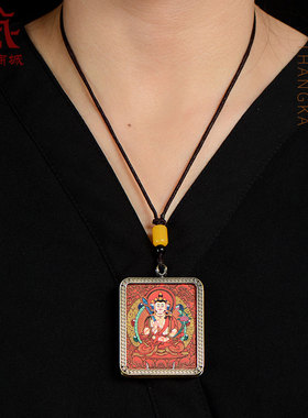 虚空藏菩萨唐卡吊坠饰品