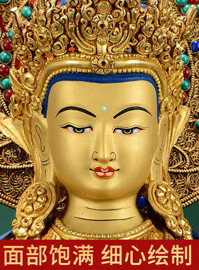 白文殊铜像摆件藏式摆件