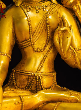 家居装饰摆件白度母铜像摆件