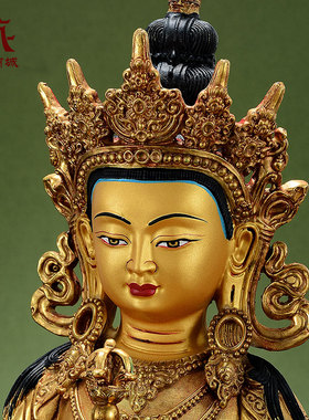 全鎏金金刚萨垛铜像摆件