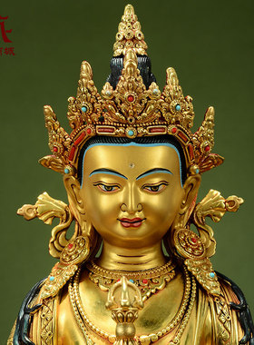 全鎏金金刚萨埵铜像摆件