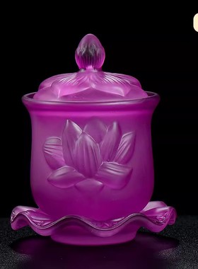 琉璃净水杯水碗琉璃摆件