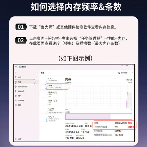 Crucial英睿达DDR5 5600 24G 32G 48G笔记本内存条美光原厂颗粒 - 图2