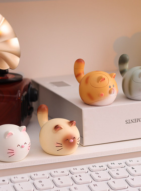 创意卡通猫咪桌面摆件高级感小众装饰品可爱伴手礼家居树脂工艺品