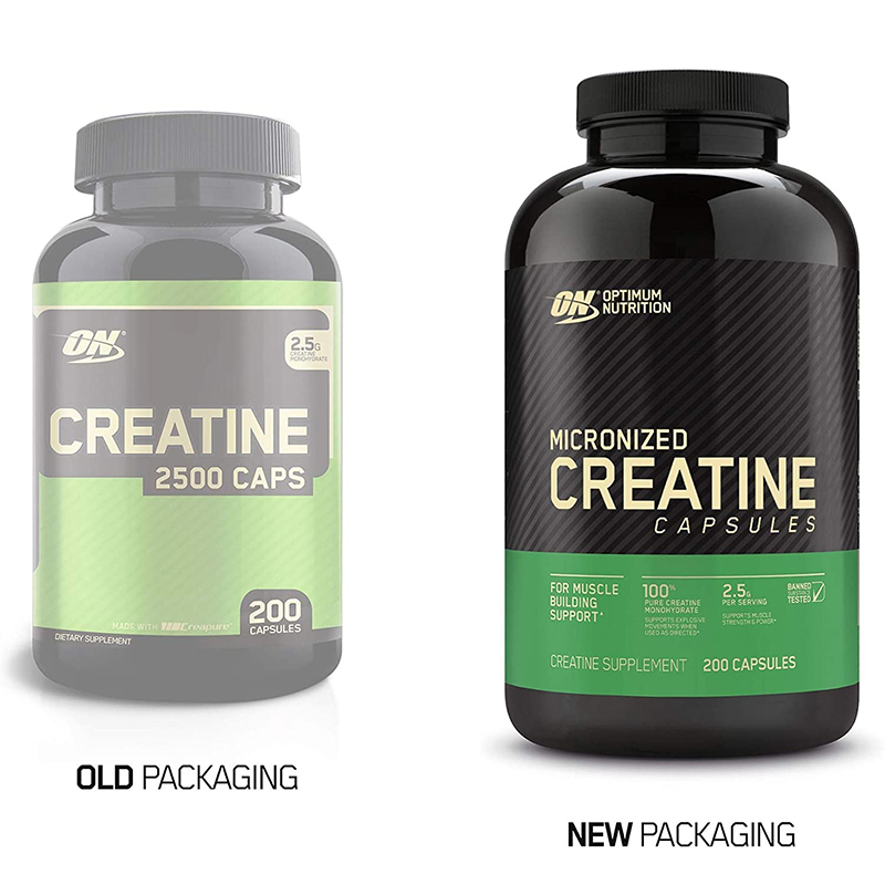 美国ON奥普帝蒙肌酸胶囊200粒欧普一水纯肌酸 Optimum Creatine-图2